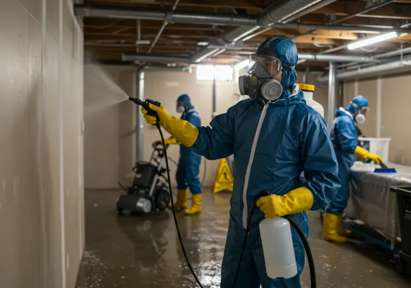 Basement Sanitization and Antimicrobial Treatment process in Salado, TX